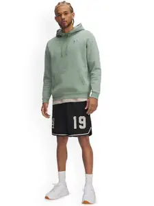 UNDER ARMOUR Men Typography Printed Relaxed Fit Mid-Rise Above Knee Sports Shorts