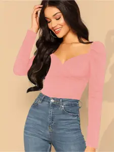 Dream Beauty Fashion Sweetheart Neck Puff Sleeve Top