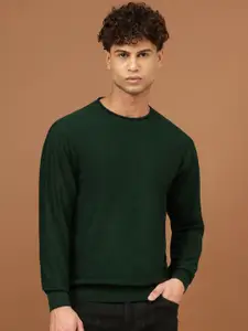 The Roadster Lifestyle Co. Men Cotton Fleece Round Neck Full Sleeves Sweatshirt