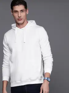 The Roadster Lifestyle Co. Men Hooded Ribbed Pullover Sweatshirt
