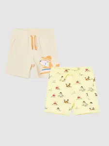 Juniors by Lifestyle Boys Pack of 2 Printed Cotton Shorts