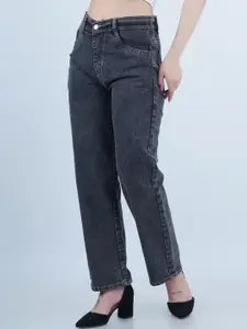 Moda Rapido Women Classic Boyfriend Fit Mid-Rise Stretchable Denim Cotton Jeans