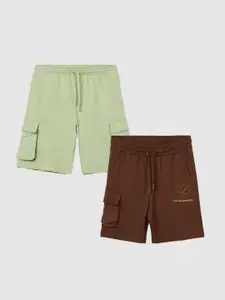 Fame Forever by Lifestyle Boys Pack of 2 Cotton Mid-Rise Regular Fit Shorts