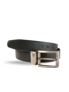 Calvadoss Men Textured PU Reversible Belt