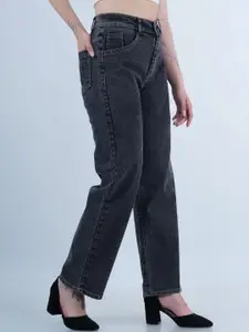 Moda Rapido Women Classic Boyfriend Fit Mid-Rise Stretchable Cotton Jeans