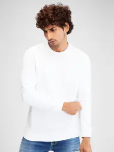 The Roadster Lifestyle Co. Men Full Sleeves Knitted Sweatshirt