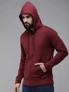 The Roadster Lifestyle Co. Men Hooded Anti Odour Zipper Sweatshirt