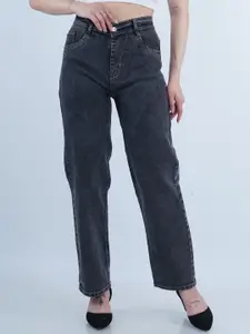 Moda Rapido Women Classic Mid-Rise Baggy Fit Stretchable Jeans