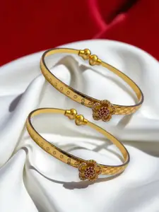 AARTISAI AARTISA Set Of 2 Gold-Plated Bangles
