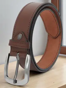 The Roadster Lifestyle Co Men Textured Genuine Leather Formal Belt