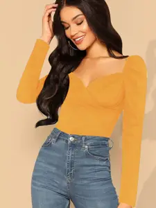 Dream Beauty Fashion Sweetheart Neck Puff Sleeve Top