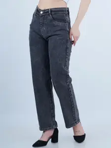 Moda Rapido Women Classic Relaxed Fit Mid-Rise Stretchable Cotton Denim Jeans