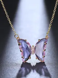 DressBerry Gold-Plated Alloy Minimal Necklace