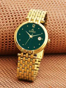 Aglance Men Dial & Stainless Steel Bracelet Style Straps Analogue Watch 1456YM04