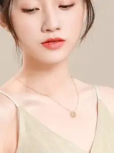 DressBerry Gold-Plated Alloy Minimal Necklace