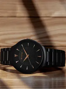 Titan Men Dial & Ceramic Bracelet Style Straps Analogue Watch