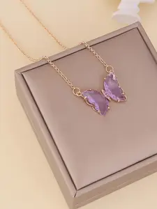 DressBerry Gold-Plated Alloy Minimal Necklace