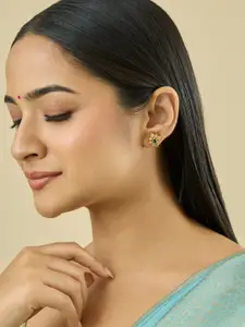 Kushal's Fashion Jewellery Embellished Bridal Contemporary Studs Earrings