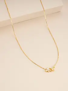 Kushal's Fashion Jewellery Women White Gold-Plated Party 92.5 Sterling Silver Necklace