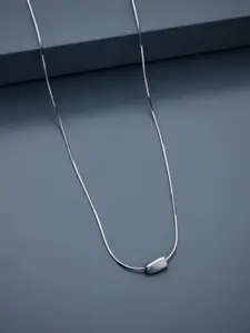 Kushal's Fashion Jewellery Sterling Silver Rhodium-Plated Necklace