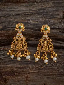 Kushal's Fashion Jewellery Embellished Bridal Contemporary Drop Earrings
