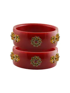 Vidhya Kangan Multi-Coloured Brass Bangles