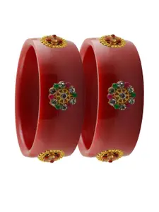 Vidhya Kangan Red Plastic Bangles
