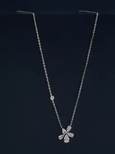 Kushal's Fashion Jewellery  92.5  Silver Rhodium-Plated Necklace