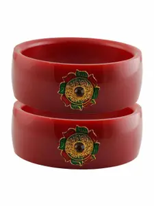 Vidhya Kangan Red Plastic Bangles