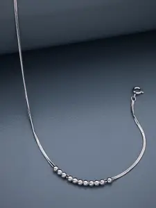 Kushal's Fashion Jewellery Rhodium-Plated Anklet