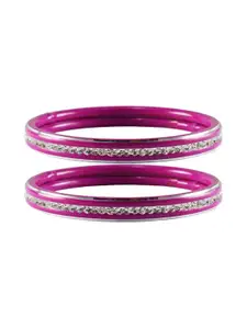 Vidhya Kangan Pink Stainless Steel Bangles