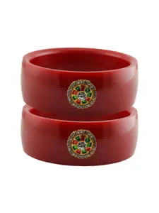 Vidhya Kangan Red Plastic Bangles