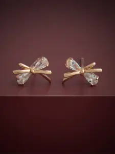 Kushal's Fashion Jewellery Rose Gold Plated 92.5  Silver Party Studs Earrings