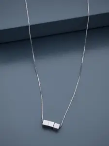 Kushal's Fashion Jewellery Women Sterling Silver Rhodium-Plated Necklace