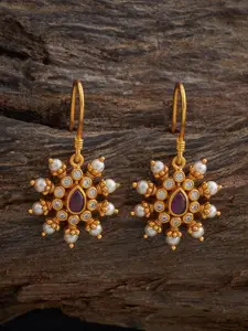 Kushal's Fashion Jewellery Embellished Bridal Contemporary Drop Earrings
