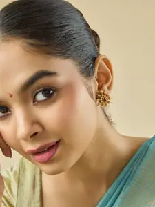 Kushal's Fashion Jewellery Embellished Bridal Contemporary Studs Earrings