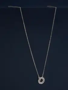 Kushal's Fashion Jewellery  92.5  Silver Rhodium-Plated Necklace