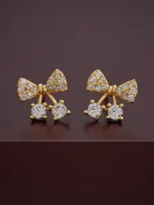 Kushal's Fashion Jewellery 92.5  silver Gold-Plated Classic Studs