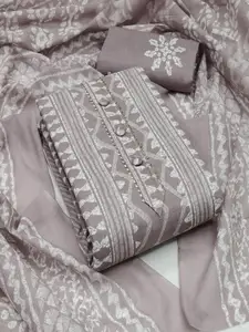 Peachmode Geometric Printed Pure Cotton Unstitched Dress Material