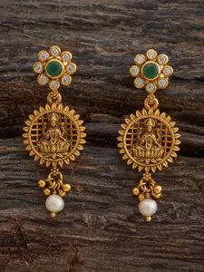 Kushal's Fashion Jewellery Embellished Bridal Contemporary Drop Earrings
