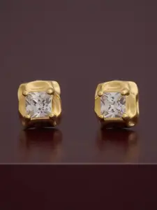 Kushal's Fashion Jewellery 92.5 Sterling Silver Rose Plated Classic Studs Earrings