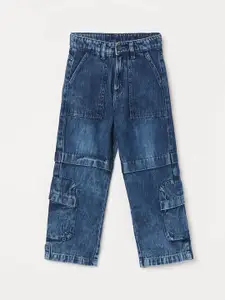 Fame Forever by Lifestyle Boys Regular Fit Mid-Rise Low Distress Light Fade Jeans