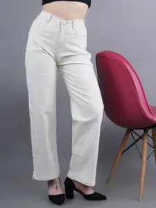 Moda Rapido Women Classic Straight Fit High-Rise Stretchable Cotton Jeans