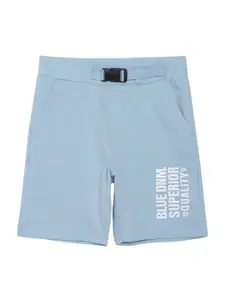 Alan Jones Boys Typography Printed Outdoor Regular Shorts