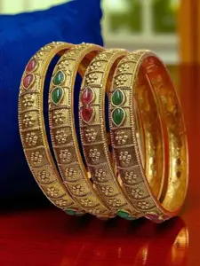 The Pari Set Of 4 Gold-Plated Bangles