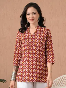 Anouk Rustic Women Floral Printed Pure Cotton Kurti