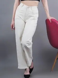 Moda Rapido Women Classic Baggy Fit Mid-Rise Stretchable Cotton Jeans