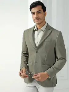 Blackberrys Men Textured Single-Breasted Blazer