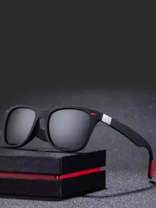 LEGEND EYEWEAR Men Square Sunglasses with UV Protected Lens SGLH65YAUZ8GGZ9F