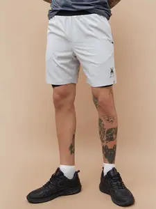 Kappa Men Printed Mid-Rise Sports Shorts